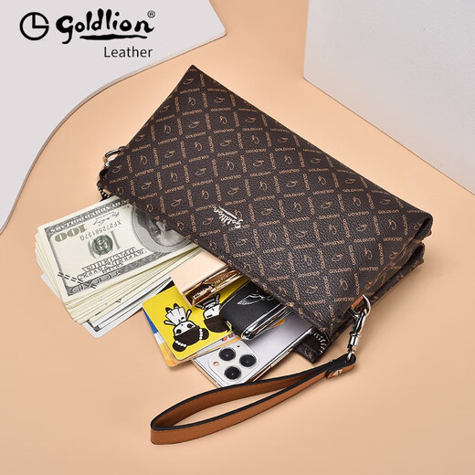 Jinlilai Lady's Clutch Bag 2025 Neue gedruckte Trendhandtasche Vielseitige Mode Frauenbeutel Frauentag Geschenke für alte Farbe [FC503036-1c53]