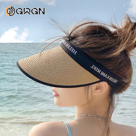 GRGN sun protection hat women's sun hat summer anti-UV hat women's empty top hat outdoor sun hat