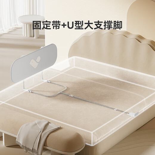 ABCMOKOO bed guardrail baby portable foldable one-sided guardrail children's single-sided anti-fall and anti-fall bed guard Morandi Green-PRO MAX model 1.8m single-sided