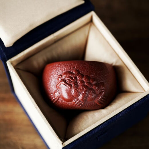 Shu's Yixing Zisha Cup Purely Handmade Tea Cup Master Cup Drinking Cup Personal Cup Original Mine Dahongpao Golden Toad Gift