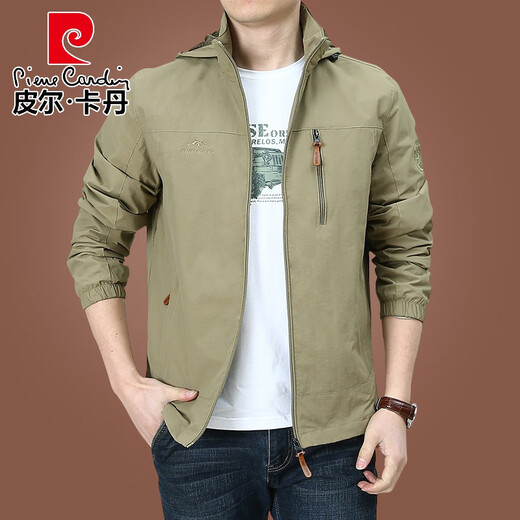 Pier Cardin Marke High-End-Herrenkleidung Outdoor Herrenjacke Herbst und Winter 2025 Neue Herbst-Tops mittleren Alters plus Samtclips plus Samt 9898 Dunkelblau Style 2XL