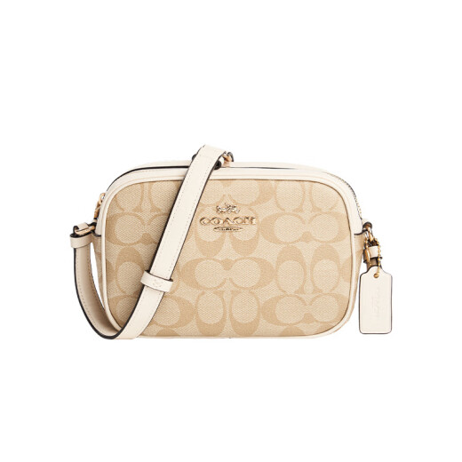Trainer Frauen PVC mit Leder One-Shoulder Crossbody Bag Light Khaki mit weißem C9926imdqc