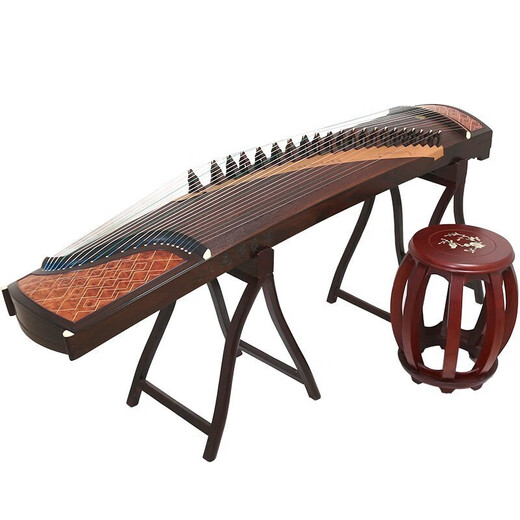 
Dunhuang brand Dunhuang Guzheng 9DH695OOE like water flowing in the year black rosewood high-end performance Shanghai folk musical instrument factory 9DH695OOE like water flowing in the year