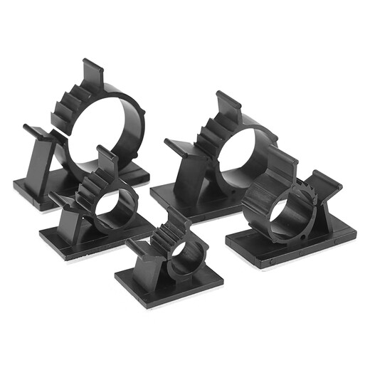 Self-adhesive pipe tie fixing seat snap adjustable water pipe hose gas pipe clamp bellows round pipe clamp SN1713 upgraded black 1316 (10 pieces) 2 pipes suitable for