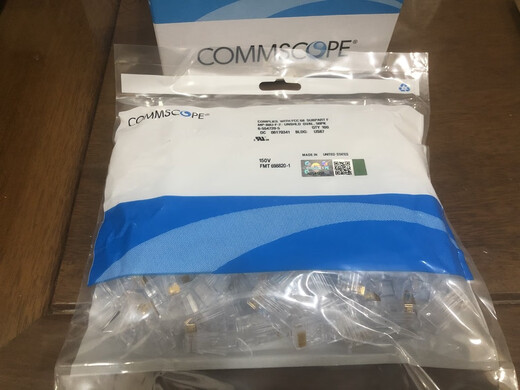 Ampcong gold-plated Category 6 unshielded network crystal head 6-2111989-3 Category 5e 8-554720-3 Category 5e unshielded crystal head 8-554720-3