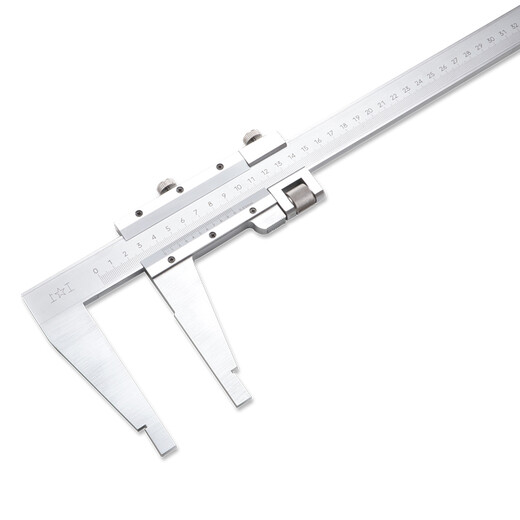 Shanggong vernier caliper 0-500mm graduation value 0.02 mechanical vernier caliper lower measuring surface oil level line card carbon steel oil level caliper high precision