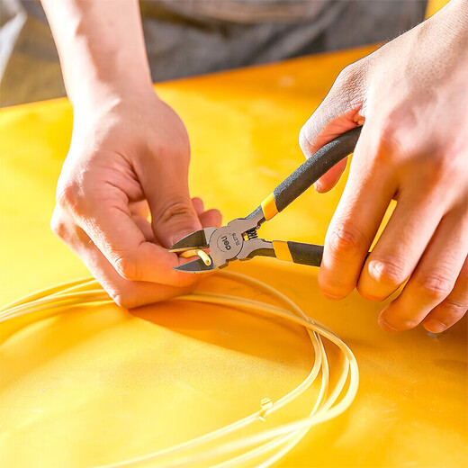 Deli diagonal pliers water mouth pliers electrician high hardness small gold special gold and silver shears gold bar model special pliers 5 inch water mouth pliers industrial grade thin wire recommended