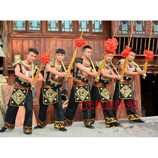 
Guizhou Miao Lusheng ethnic handmade bamboo musical instrument stage performance props Lusheng 6 tubes large and small Lusheng large and single sound 1 meter * 55cm adult props