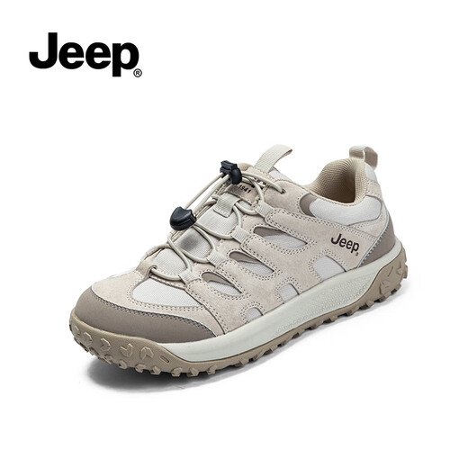 
Jeep Jeep Sneakers for Women Lightweight Retro Spring 2024 New Outdoor Slip Hiking Hiking Shoes for Women Lace-free 694 Gray 37