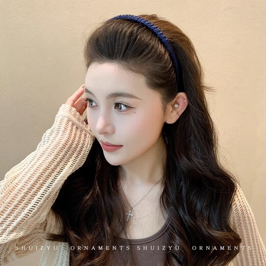 BARY REEF 2024 new style headband for women's face wash, special toothed anti-slip hairpin for hair, traceless broken hair braided headband, black - braided toothed hairband