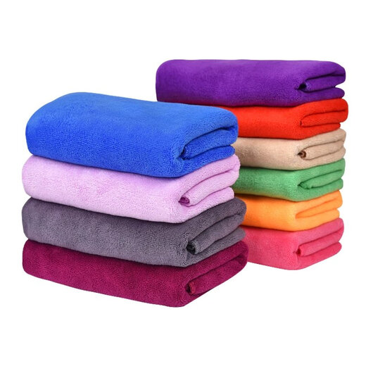 Barber shop special towel, hair salon hairdressing headband, thickened dry hair towel, absorbent, thickened, medium purple, 30x60cm