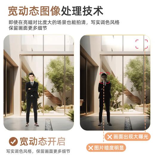 联想500万像素摄像头家用监控器无线wifi网络360度无死角带夜视全景语音手机远程室内云台可对话家庭