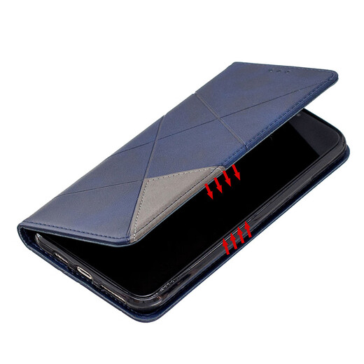 简魅适用华为Pura70手机壳P70Pro装卡P70PRO+保护套P70Ultra翻盖皮套钱包款外壳防摔男款女士手机套新 华为Pura70宝蓝 配钢化膜+手挂绳