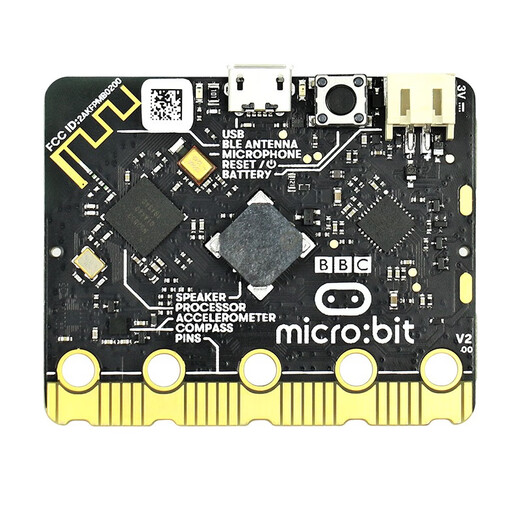 Chuanglebebo -Programmierroboter Microbit Smart Car Robot Micro: Bit Kit Grafik Python Programmierpaket A: Standardpaket (ohne Motherboard) Stahlrot