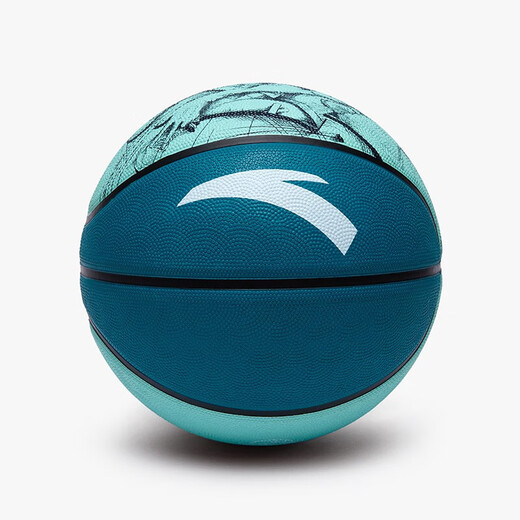 Anta (ANTA) Basketball No. 7 Children, Primary School Students and Youth Indoor and Outdoor Wear-resistant Rubber No. 7 Blue Basketball No. 7 Sky Blue Basketball No. 7