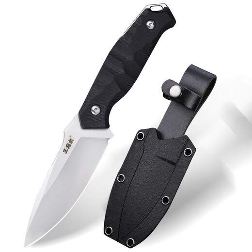 三刃木S718户外求生刀随身直刀野外战术刀防身刀具 S718-2沙漠色