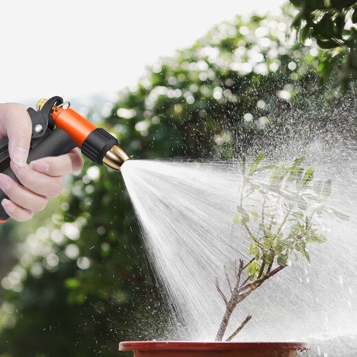 Orichi high-pressure water gun household car wash tools cleaning supplies brush car watering flower artifact single gun + connector + no water pipe
