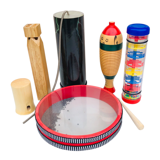 Orff instrumento de percusión simulación de sonido juego de 6 piezas, ciencia del sonido para niños, instrumentos musicales y juguetes para niños Orff world