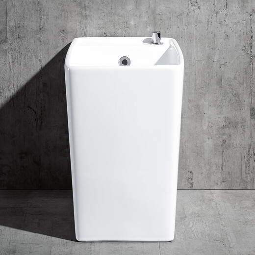 Guomi 27 45cm narrow rectangular small mop pool bathroom balcony corner mop pool mop pool mini mop tank faucet hole style 27 45cm (including sitting faucet)