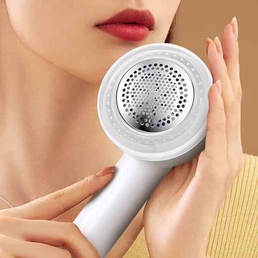 Royalstar Hair Ball Trimmer, Hair Ball Remover, Clothes Ball Remover, Shaving Device, Hair Removal, Shaving Ball Device, Hair Shaving Machine, Hair Removal, Shaving, Shearing, Suction, Sweater Pilling, Home Artifact 309 Moonlight White, Rechargeable Model +1 Spare Head