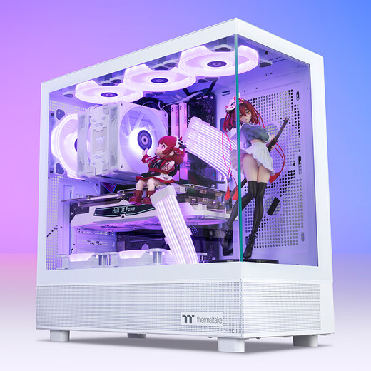 Thermaltake (Tt) Steel Shadow Transparent S Ocean View Chassis Computer Host White (ATX motherboard/supports 360 water cooling/270 panorama/9 fan positions/4090 graphics card)