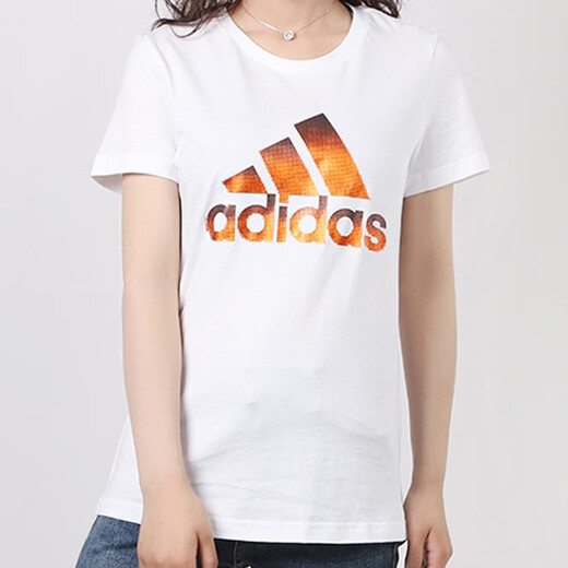 Vêtements féminins à manches courtes adidas, nouvelles vêtements de sport d'été, entraînement de course, fitness, t-shirt de cou rond décontracté, FJ5012 / S coloré S