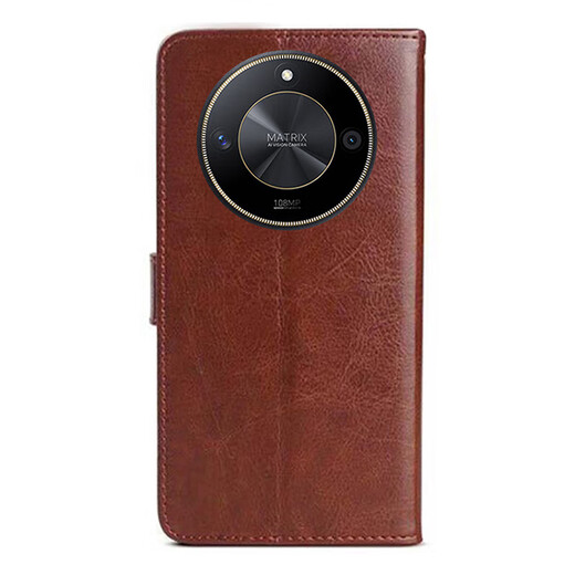 适用荣耀x50手机壳翻盖式皮套ALI一AN00保护套HonorX50外壳叉五十全包防摔爆软边钱包插卡 黑色@皮套+全屏软膜+挂绳 荣耀X50