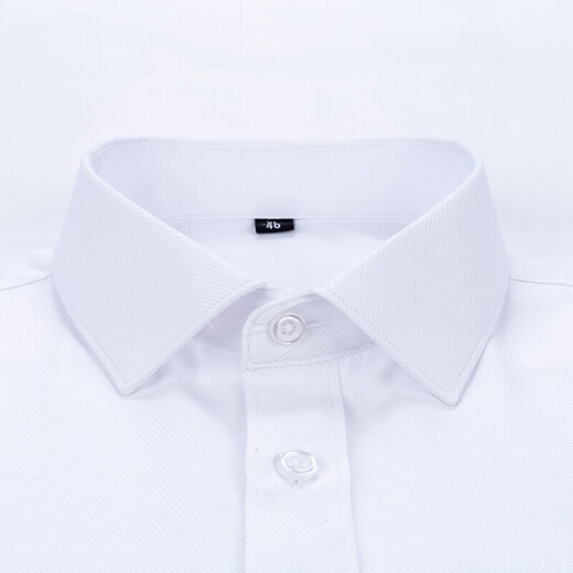 ROMON shirt men's business casual formal wear men's solid color lapel short-sleeved professional workwear shirt LMW201