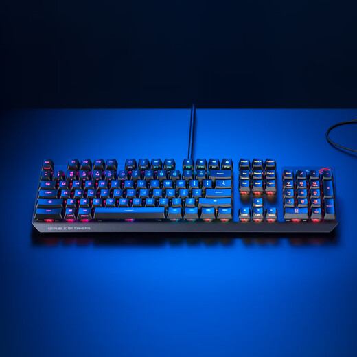 ROG Ranger Mechanical Keyboard Wired Keyboard E-sports Keyboard Game Keyboard Full-key No-stroke RGB Backlit Keyboard RX Red Axis PBT Wired 104 Keys [up to 15% off]