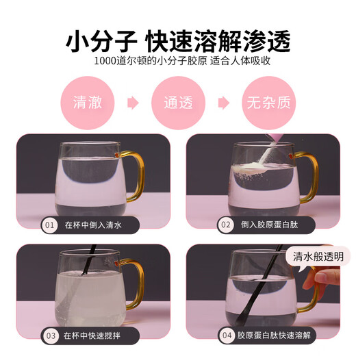 Elelen – poudre de collagène, poisson de mer profonde, petite Fraction, peptide de collagène, boisson solide, 4 boîtes