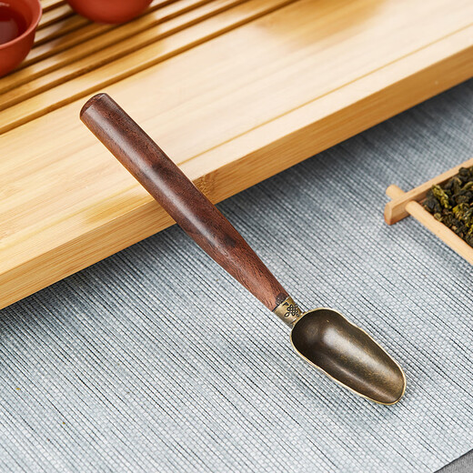 Zun Pot Tea Spoon Tea Shovel Metal Tea Spoon Tea Spoon Single Tea Kung Fu Tea Accessories Tea Measuring Spoon Lotus Leaf Buddha Spoon Leaf Buddha Spoon