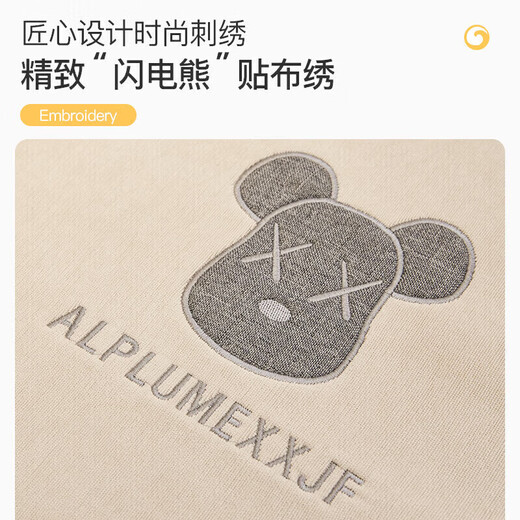 Love Lifetime Sofa Cushions Four Seasons Universal Sofa Cover Fabric Anti-Slip Backrest Cover Anti-Slip Lightning Bear Beige 90*90cm