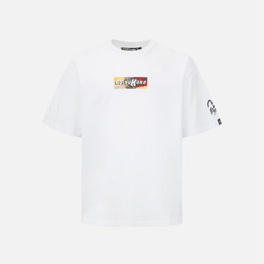 Evisu Kuro Männer und Frauenelbe Brief Lose Kurzarm T-Shirt Men 2esgnm3ts687Bzct Weiße [lose 1 Größe]