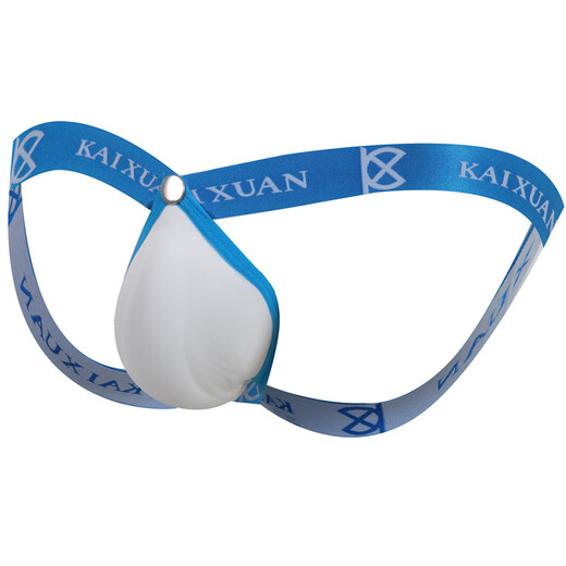 ROSELEX confidential delivery sexy men's thong buttocks three-dimensional U convex cup makes the double thong same as black L