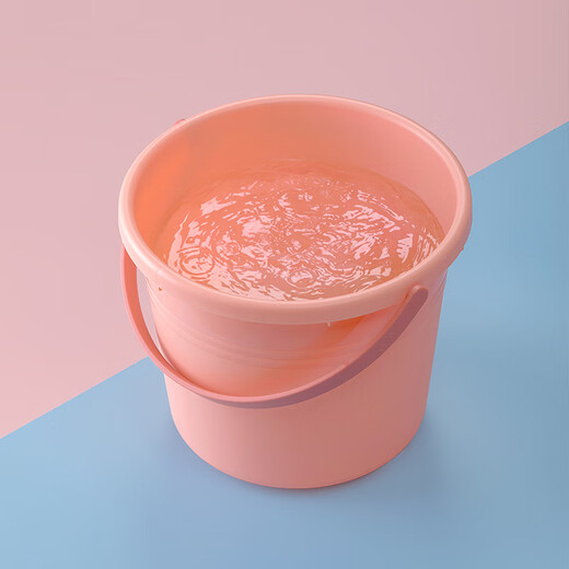 CHAHUA茶花提水桶加14.4L厚塑料桶泡脚桶洗脚桶洗衣洗车储水桶洗拖把桶