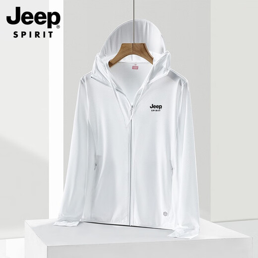 Zailu jacket men's sun protection clothing men's breathable summer ice silk fishing sun protection clothing anti-UV thin men's 9109A men's light silver gray M M