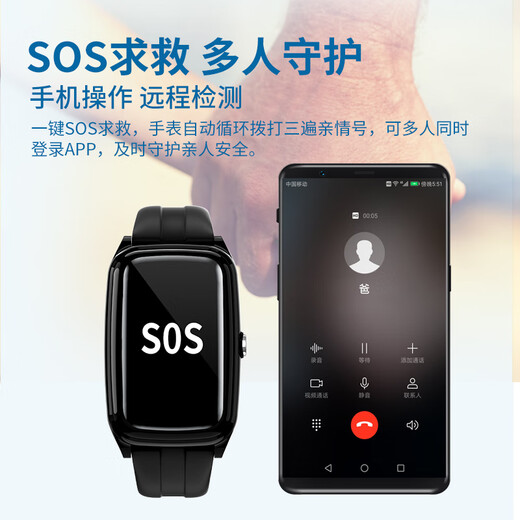 Newman (Newsmy) positioning bracelet GPS locator, watch for the elderly, children and students, anti-lost tracking, two-way call