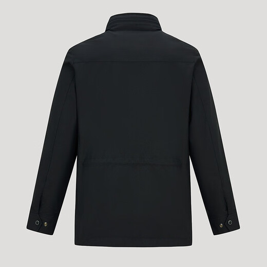 HAZZYS Men's Spring and Autumn Men's Jackets Hidden Hood Design Stand Collar Jacket Men ASVZU0ACU01 Navy Blue DN M (170/92A 46)