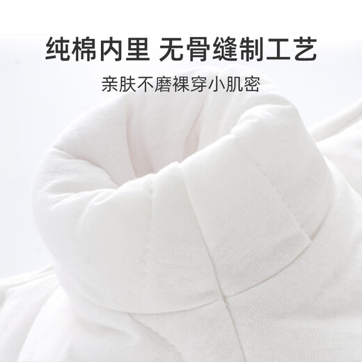 JOYNCLEON baby jumpsuit, newborn clothes, autumn and winter warm quilted robe, full-month baby underwear, pure cotton jumpsuit, big tree blue, premium combed cotton 73cm