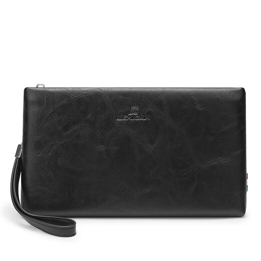 Vogelscheuche Herren Handtasche große Kapazität Kupplungsbeutel Mehrfachkartenumschlagbeutel Zipper Handgrabung Tasche Hand Clip Wallet Geburtstagsgeschenk
