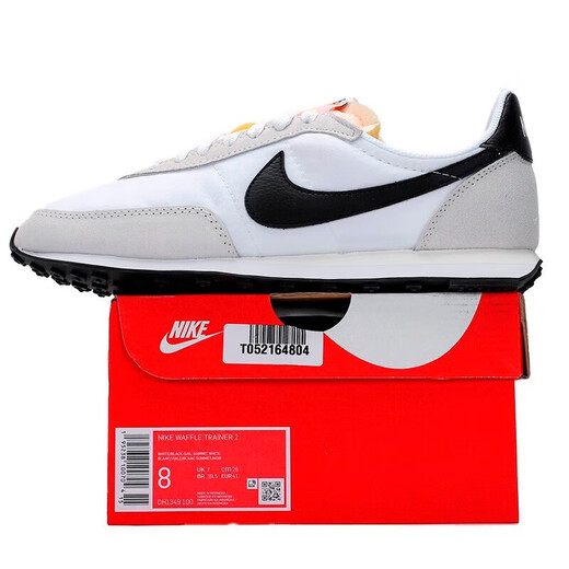 
NIKE Nike men's shoes 2023 summer new lightweight cushioning running shoes casual sports shoes men black, white and gray DH1349-100 42
