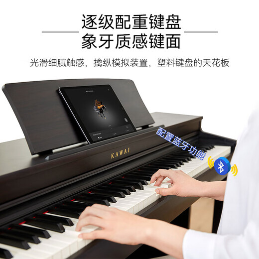 Kawai (KAWAI) electric piano CN201 keyboard 88 keys key-by-key counterweight ivory texture key surface high-end vertical professional configuration piano CN201 full set + value gift package