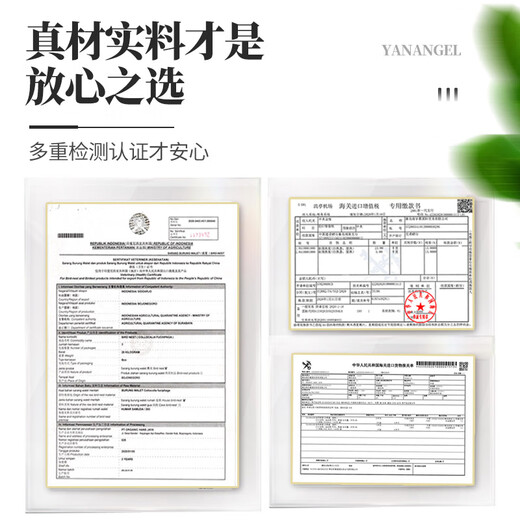 燕天使溯源孕妇燕窝干盏印尼马来溯源干燕窝年货礼盒送礼 500克9A溯源大盏（赠炖盅+石蜂糖）