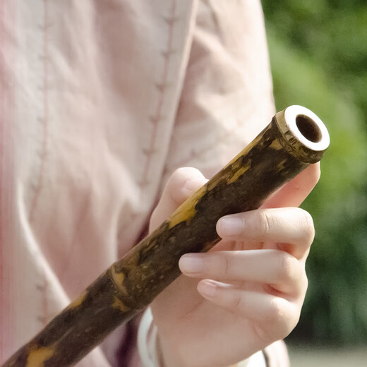 玉屏箫笛 湘妃竹虎皮斑满花洞箫八孔乐器 可选细管琴箫 曹俊亲制专业箫 8孔D调洞箫 箫
