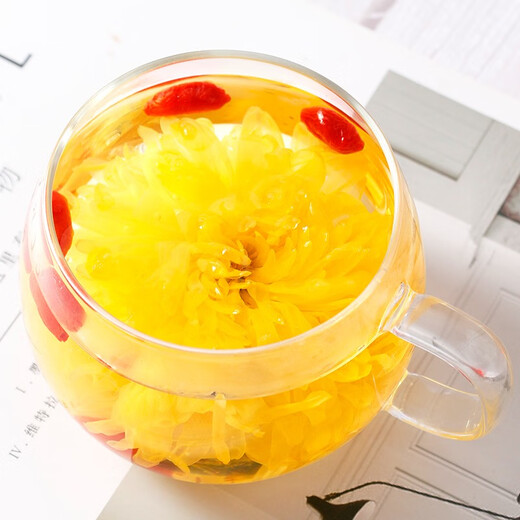 Mingyuan Glass Flower Tea Cup Office Water Cup High Temperature Resistant Anti-Explosion Household Drinking Water Transparent Glass Cup with Handle Sleek Glass Cup 400ml