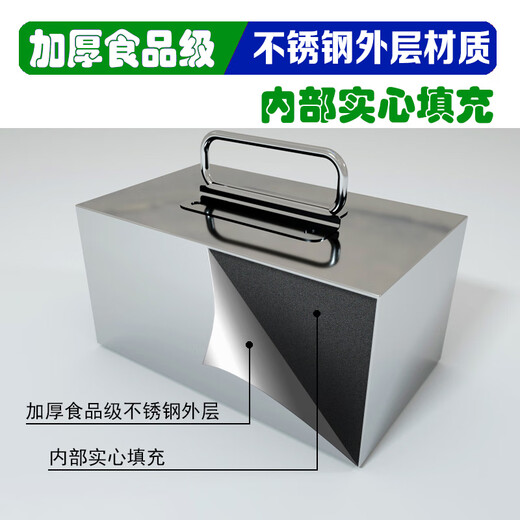 
Baichunbao stainless steel pressed meat block braised meat block pressing cooker stone pressing cloth block pickles pressing briquette cooked food pressing briquette soup barrel counterweight 5Jin [Jin equals 0.5 kg] thickened model 12201