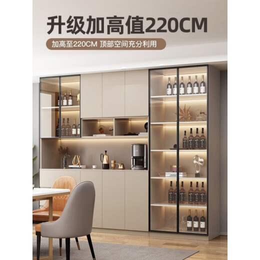 CLCEY2024新款酒柜隔断柜餐边柜一体靠墙家用客厅展示柜玄关柜鞋柜储物 款式12240*40*220 送货入户+安装