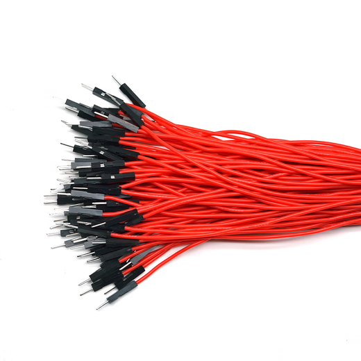 Throwing Stones 1P Rehearsal DuPont Wire 26AWG Silicone Insulated Wire High Temperature Resistant Electronic Wire Experiment Consumables 100 in a Bundle 20cm Wire Length 100/piece Red 30cm Female to Female