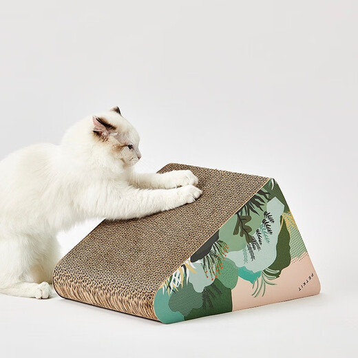 Xiaopei trapezoidal cat scratching board, cat scratching board, pet cat, cat scratching bed, cat sofa, cat nest, corrugated paper, cat claw grinding toy