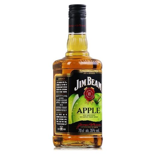 金宾波本占边威士忌力娇酒美国进口洋酒 金宾波本威士忌苹果味 700ml